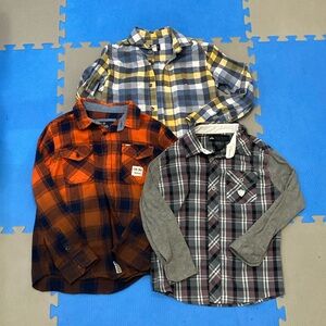Kids Plaid Button down Shirt bundle